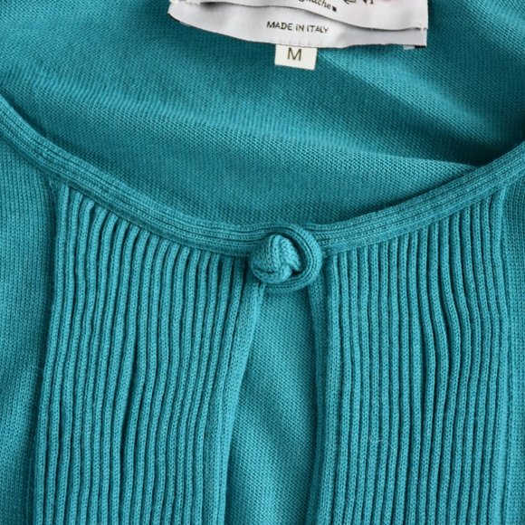 Yves Saint Laurent Teal Green Merino Wool Sweater - Picture 5 of 9